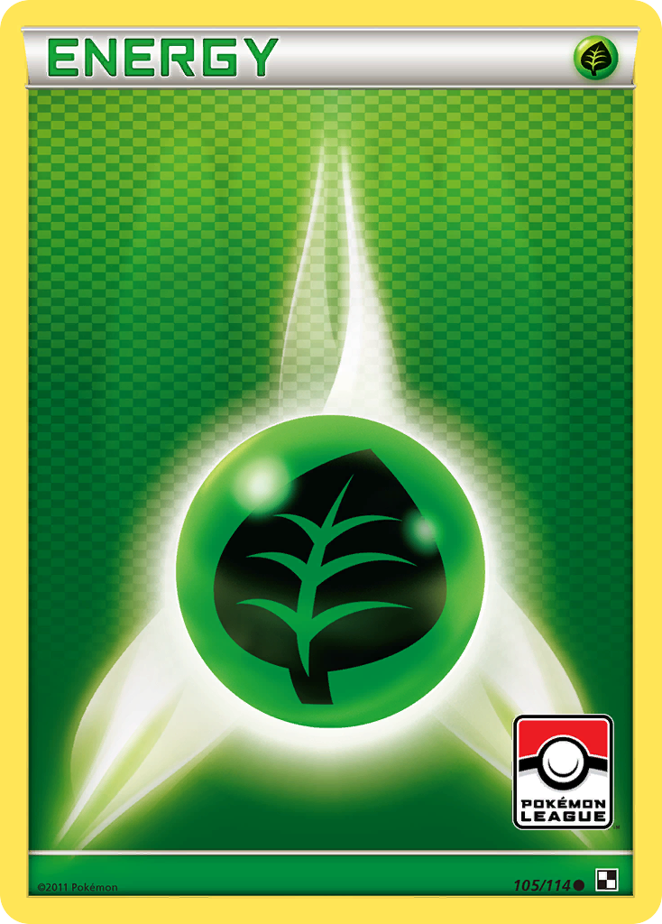 Grass Energy (105/114) (Play Pokemon Promo) [Black & White: Base Set] | Odin's Place