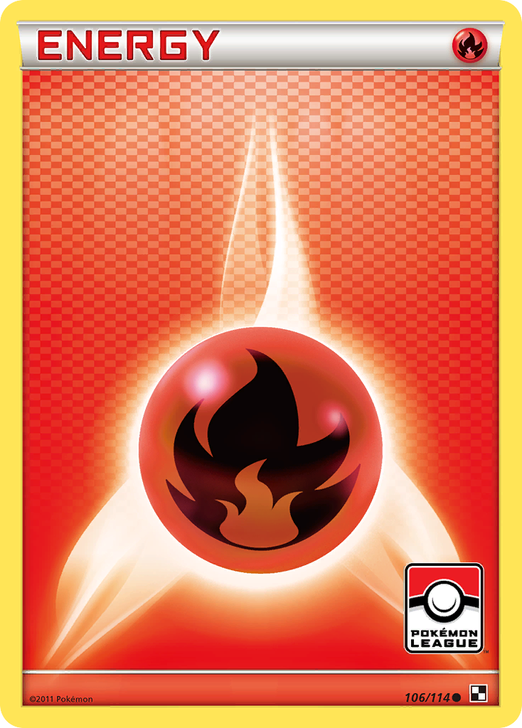 Fire Energy (106/114) (Play Pokemon Promo) [Black & White: Base Set] | Odin's Place