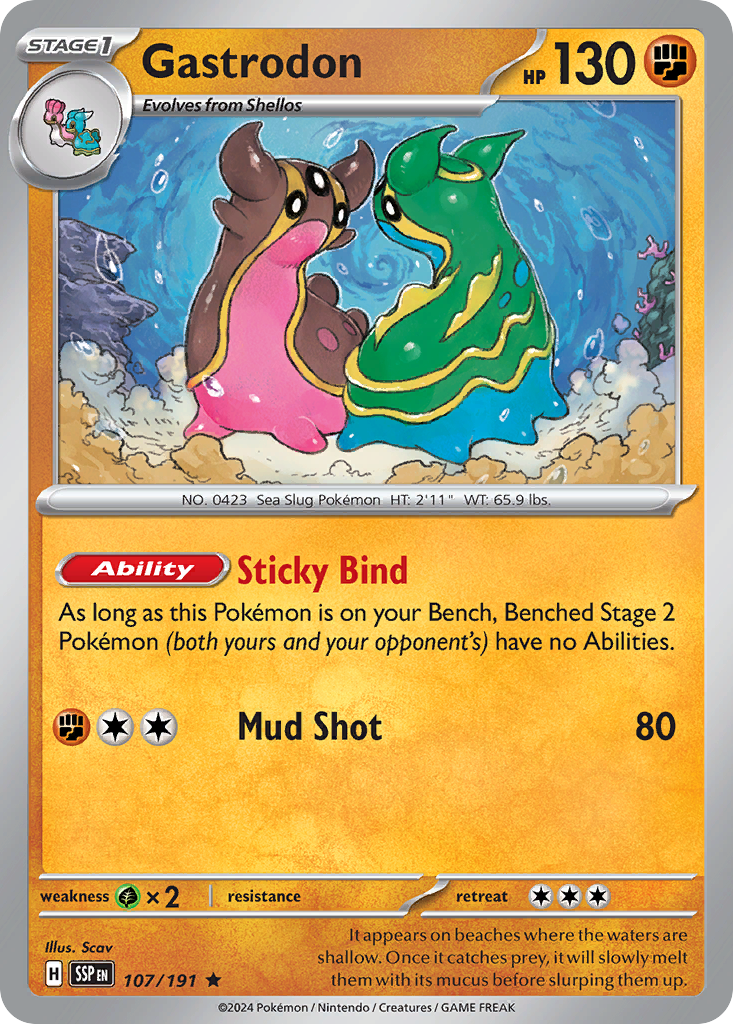 Gastrodon (107/191) [Scarlet & Violet: Surging Sparks] | Odin's Place