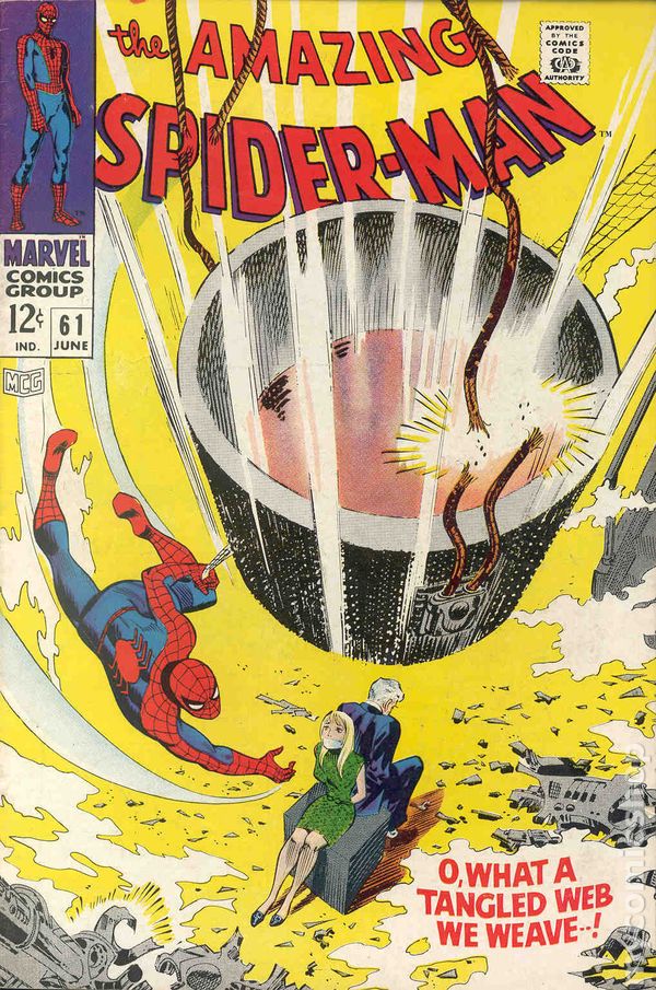 Amazing Spider-Man 61 VGF Romita Heck! Gwen! MJ! Kingpin 1968 Marvel Comics | Dragon's Lair Comics and Fantasy Houston TX