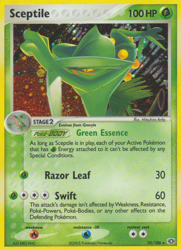Sceptile (10/106) (Theme Deck Exclusive) [EX: Emerald] | Odin's Place
