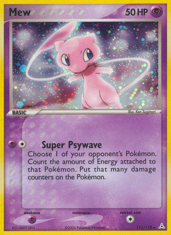 Mew (111/110) (Non Holo DVD Promo) [EX: Holon Phantoms] | Odin's Place