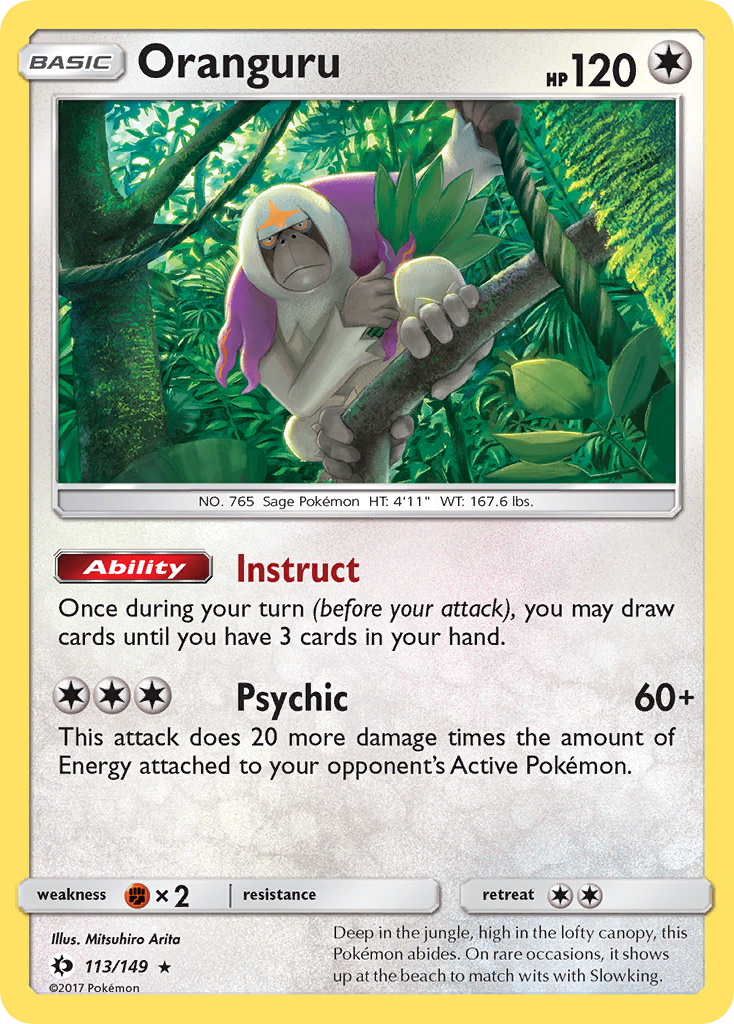 Oranguru (113/149) (Theme Deck Exclusive) [Sun & Moon: Base Set] | Odin's Place