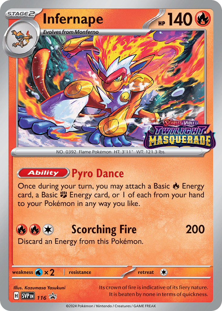 Infernape (173/167) [Scarlet & Violet: Twilight Masquerade] | Odin's Place