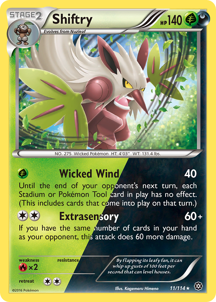 Shiftry (11/114) (Cosmos Holo) [XY: Steam Siege] | Odin's Place