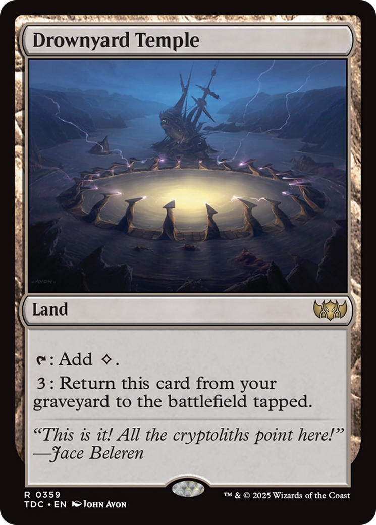 Drownyard Temple [Tarkir: Dragonstorm Commander] | Dragon's Lair Comics and Fantasy Houston TX