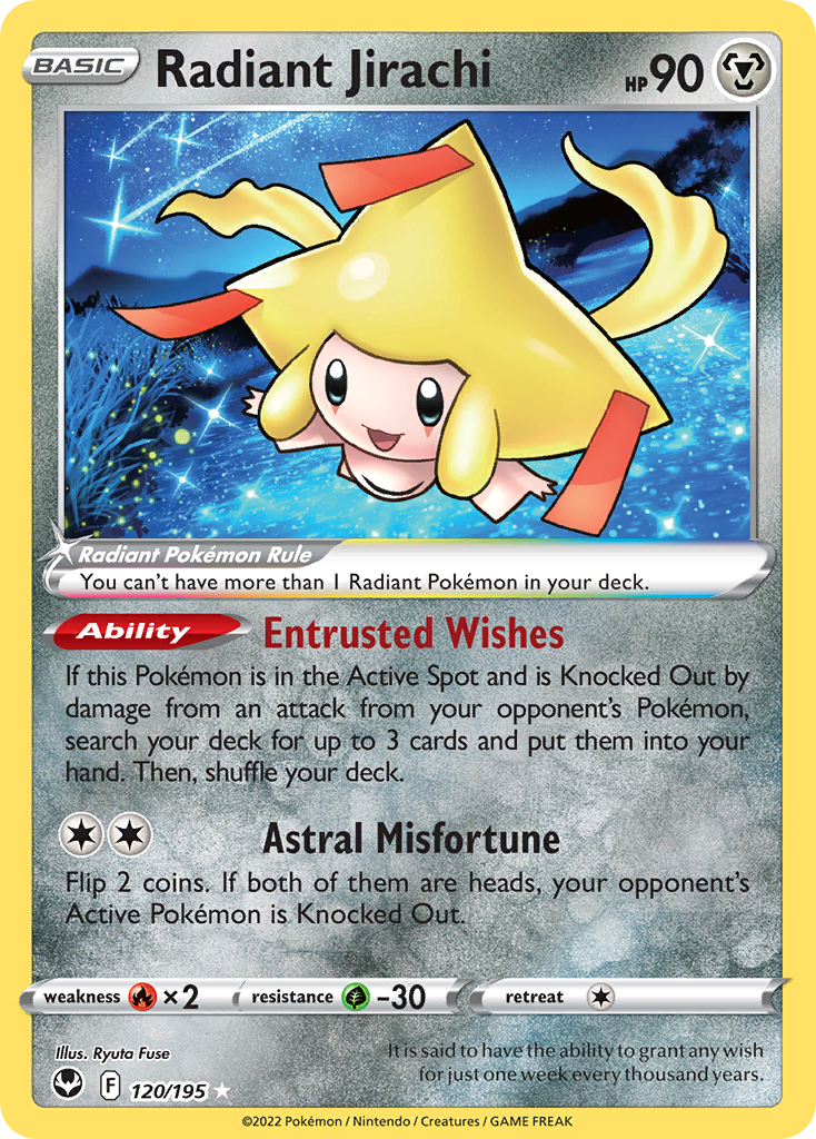 Radiant Jirachi (120/195) [Prize Pack Series Three] | Odin's Place