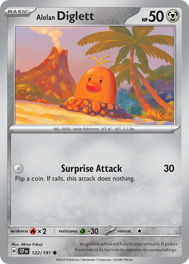 Alolan Diglett (122/191) [Scarlet & Violet: Surging Sparks] | Odin's Place