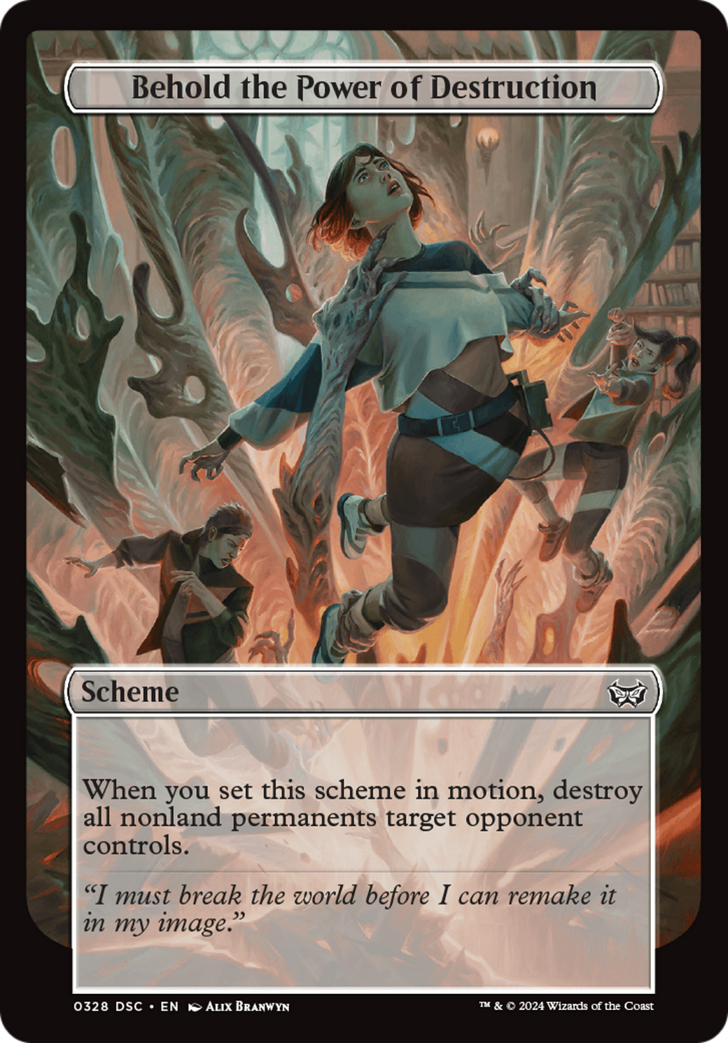 Behold the Power of Destruction (Full Art) [Duskmourn: Archenemy] | Dragon's Lair Comics and Fantasy Houston TX