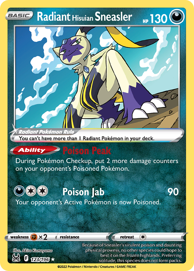Radiant Hisuian Sneasler (123/196) [Prize Pack Series Three] | Odin's Place