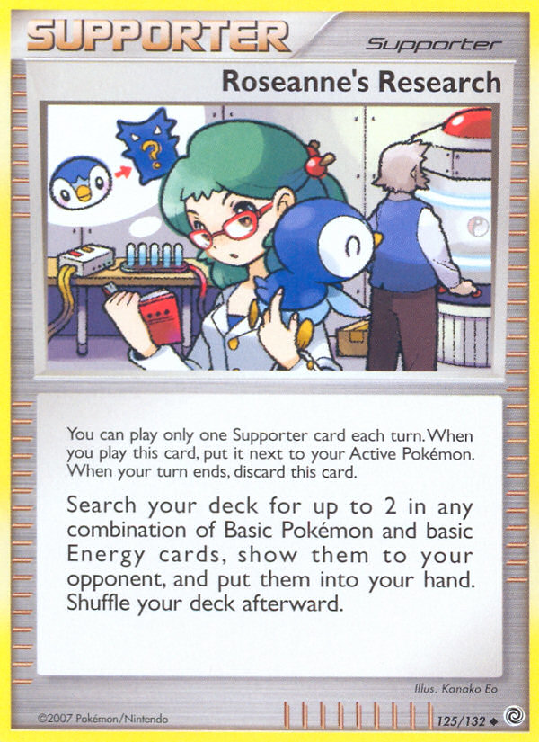 Roseanne's Research (125/132) (League Promos) [Diamond & Pearl: Secret Wonders] | Odin's Place