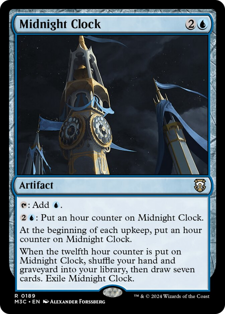 Midnight Clock [Modern Horizons 3 Commander] | Dragon's Lair Comics and Fantasy Houston TX