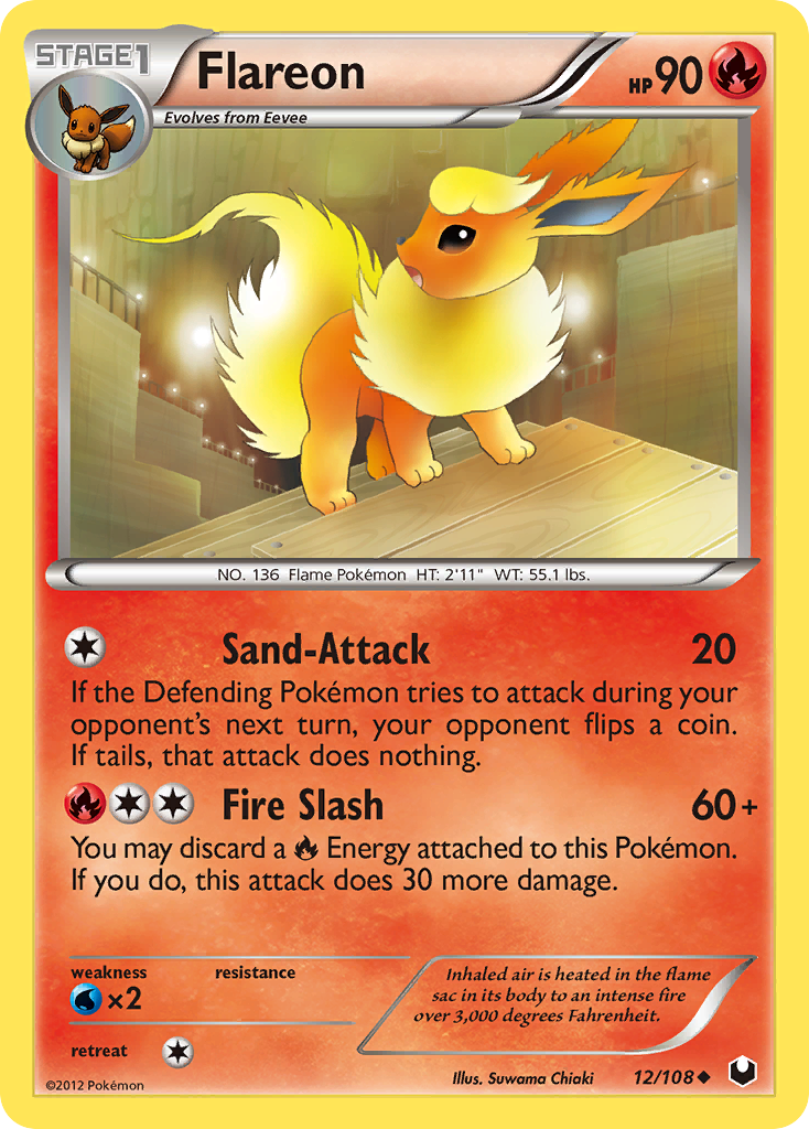 Flareon (12/108) (Regional Championship 2013 Promo) [Black & White: Dark Explorers] | Odin's Place