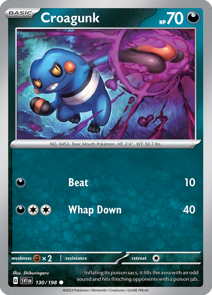 Croagunk (023/064) [Scarlet & Violet: Shrouded Fable] | Odin's Place