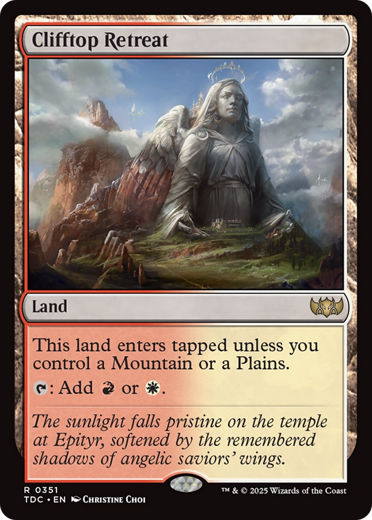 Clifftop Retreat [Tarkir: Dragonstorm Commander] | Dragon's Lair Comics and Fantasy Houston TX