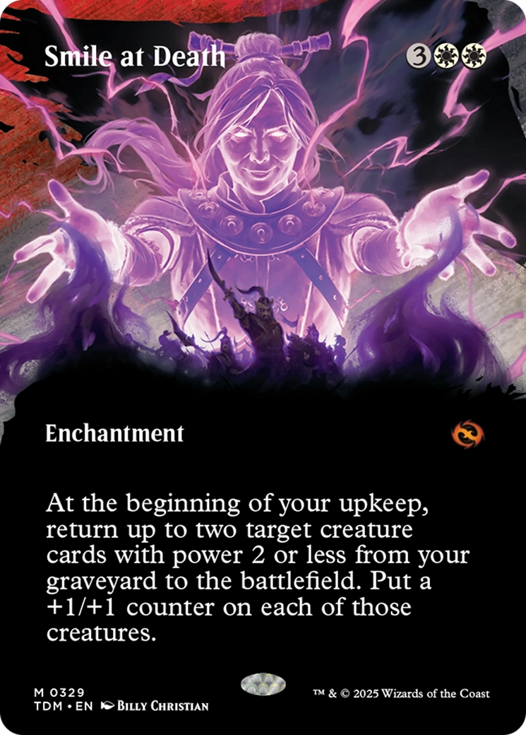 Smile at Death (Borderless) [Tarkir: Dragonstorm] | Dragon's Lair Comics and Fantasy Houston TX