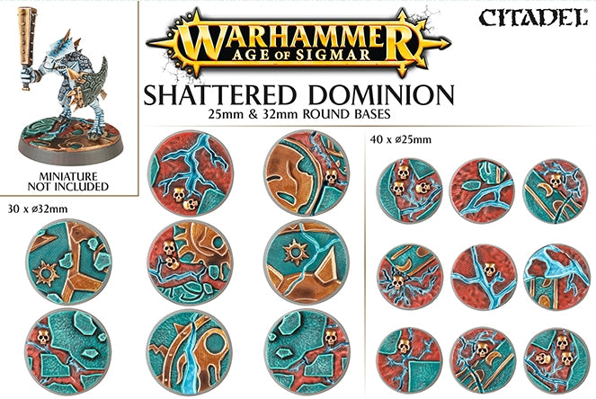 Image for Warhammer: Age of Sigmar - Shattered Dominion 65mm & 40mm Round Bases - Warhammer Box Sets | Dragon's Lair Comics and Fantasy Houston TX