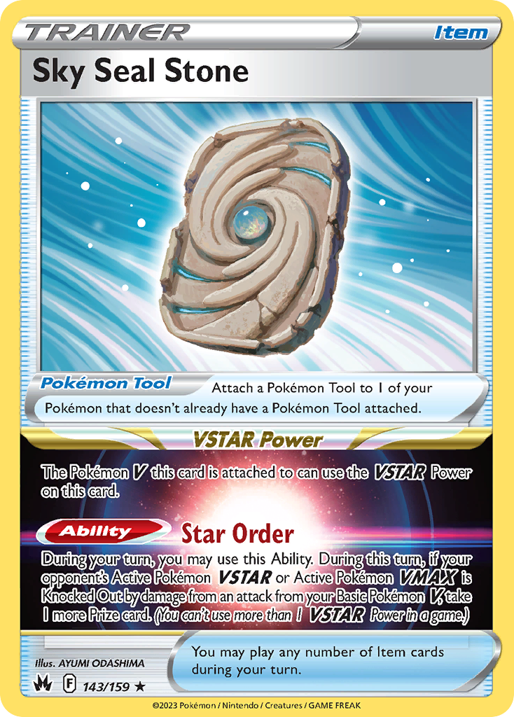 Sky Seal Stone (143/159) [Prize Pack Series Three] | Odin's Place