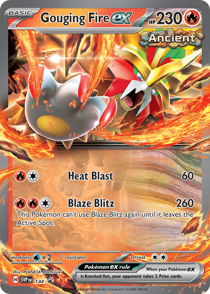 Gouging Fire ex (038/162) [Scarlet & Violet: Temporal Forces] | Odin's Place