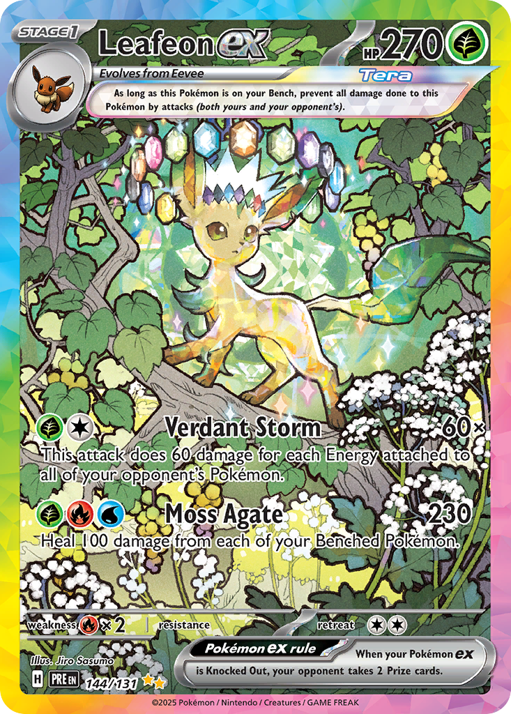 Leafeon (005/131) (Master Ball Pattern) [Scarlet & Violet: Prismatic Evolutions] | Odin's Place