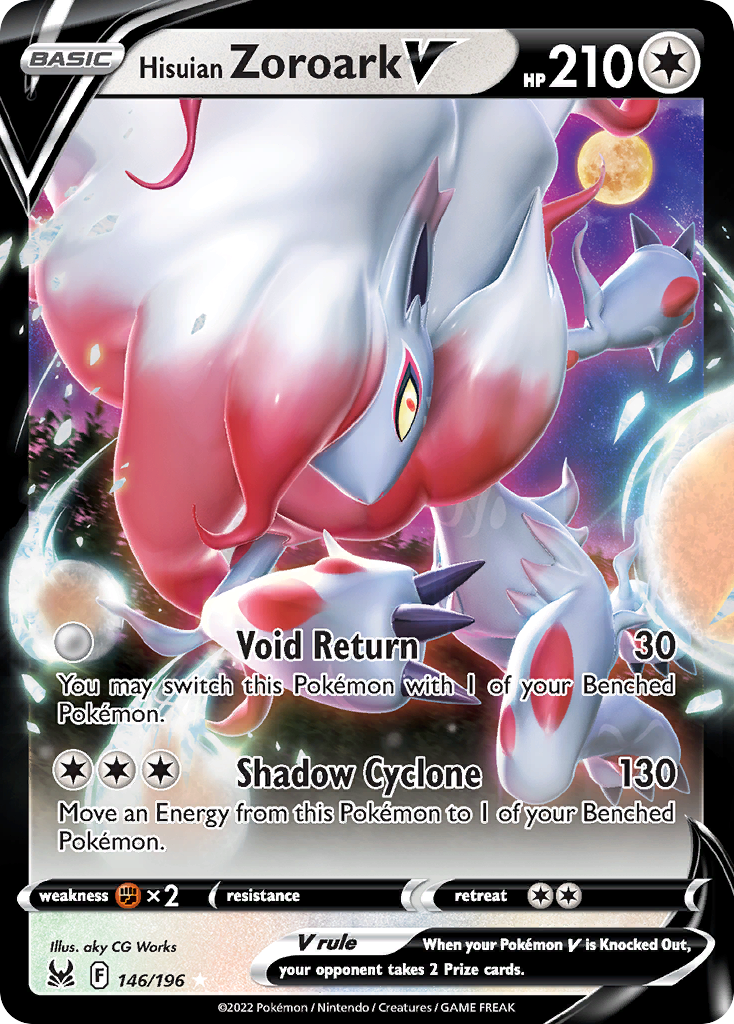 Hisuian Zoroark V (146/196) [Prize Pack Series Three] | Odin's Place