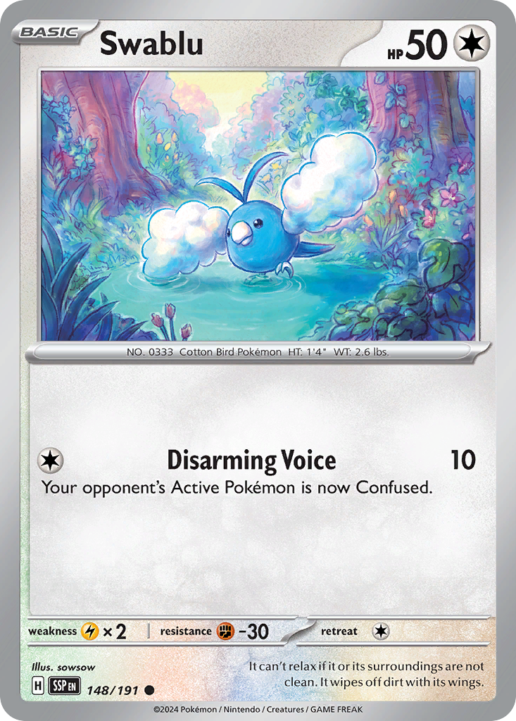 Swablu (148/191) [Scarlet & Violet: Surging Sparks] | Odin's Place