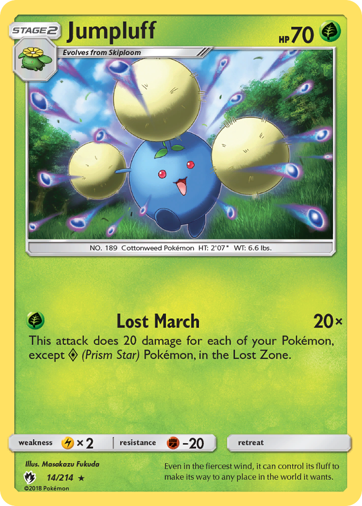 Jumpluff (14/214) (League Promo) [Sun & Moon: Lost Thunder] | Odin's Place