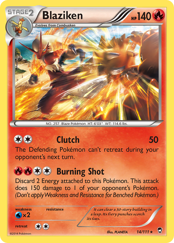 Blaziken (14/111) (National Championship Promo) [XY: Furious Fists] | Odin's Place