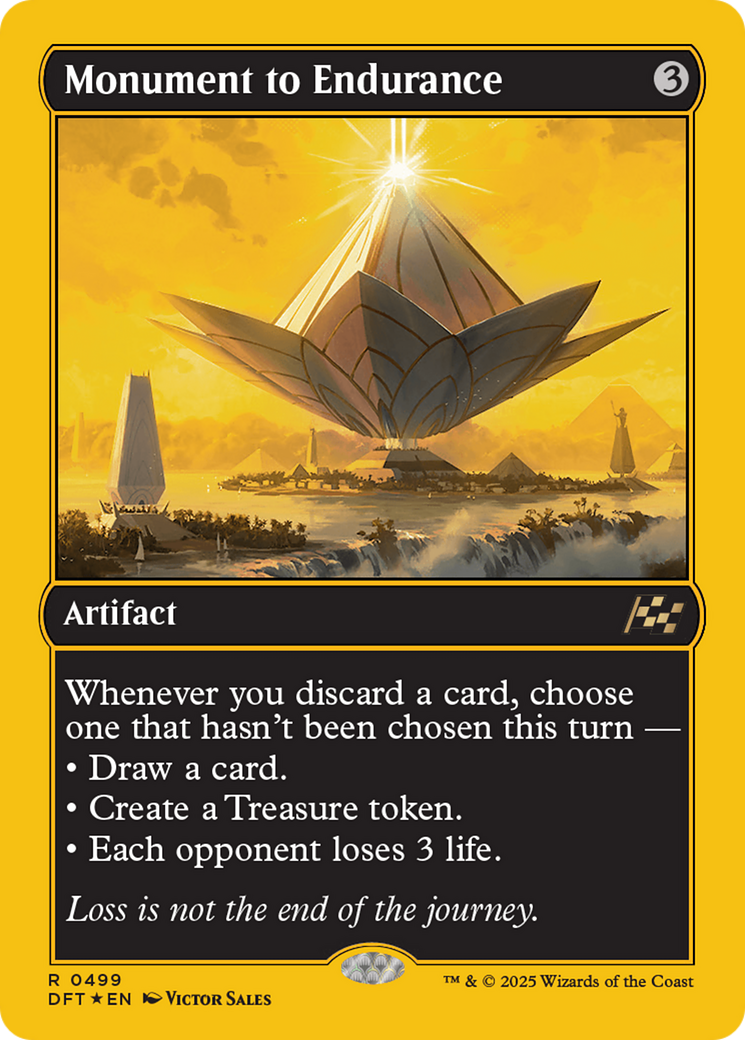Monument to Endurance (First-Place Foil) [Aetherdrift] | Dragon's Lair Comics and Fantasy Houston TX
