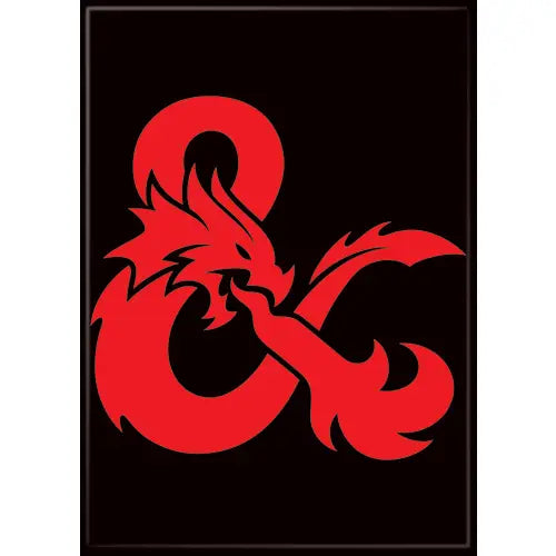 Dungeons & Dragons Dragon Ampersand Magnet 2.5" X 3.5" | Dragon's Lair Comics and Fantasy Houston TX
