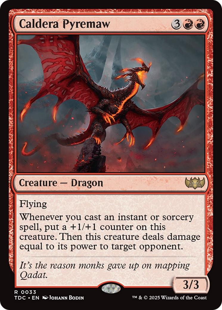 Caldera Pyremaw [Tarkir: Dragonstorm Commander] | Dragon's Lair Comics and Fantasy Houston TX
