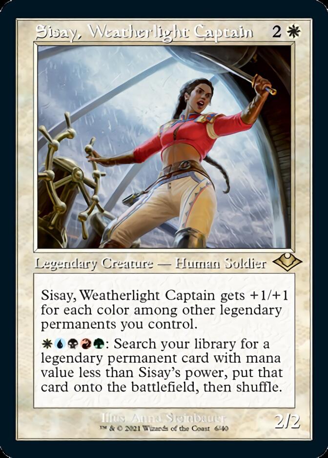 Sisay, Weatherlight Captain (Retro Foil Etched) [Modern Horizons] | Dragon's Lair Comics and Fantasy Houston TX