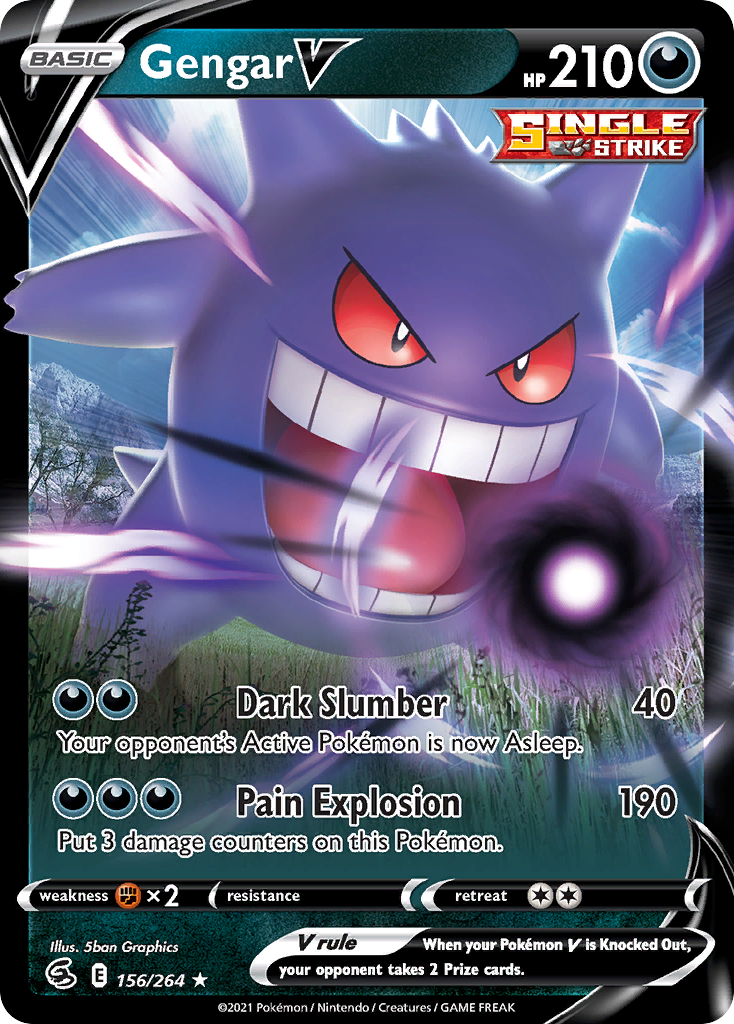 Gengar V (156/264) [Prize Pack Series Two] | Odin's Place
