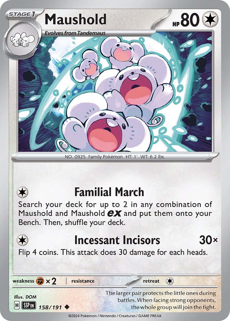 Maushold (158/191) [Scarlet & Violet: Surging Sparks] | Odin's Place