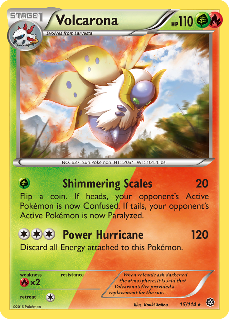 Volcarona (15/114) (League Promo 2nd Place) [XY: Steam Siege] | Odin's Place