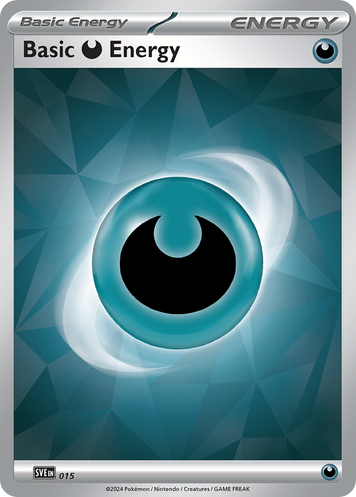 Basic Darkness Energy (015) (Cracked Ice Holo) [Scarlet & Violet: Stellar Crown] | Odin's Place