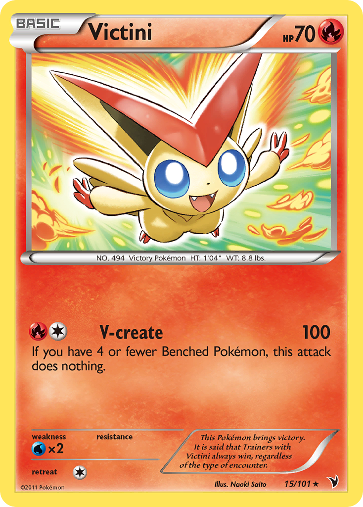 Victini (15/101) (Theme Deck Exclusive) [Black & White: Noble Victories] | Odin's Place