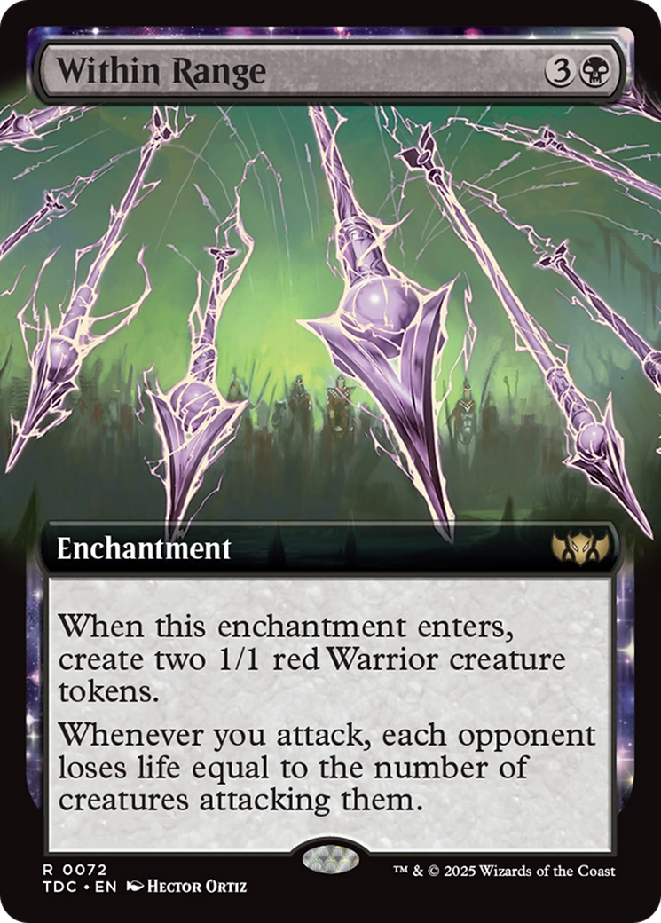 Within Range (Extended Art) [Tarkir: Dragonstorm Commander] | Dragon's Lair Comics and Fantasy Houston TX