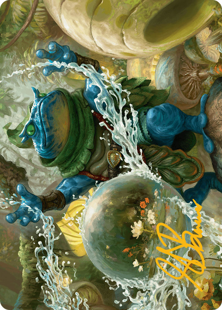 Pond Prophet Art Card (Gold-Stamped Signature) [Bloomburrow Art Series] | Dragon's Lair Comics and Fantasy Houston TX