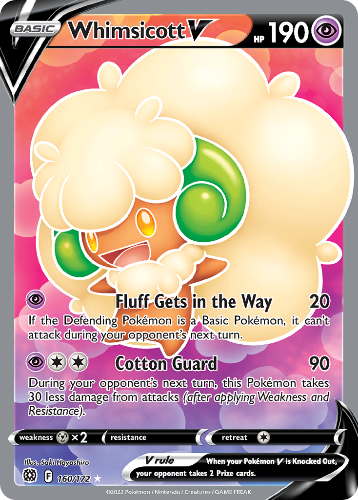 Whimsicott V (160/172) [Prize Pack Series Two] | Odin's Place
