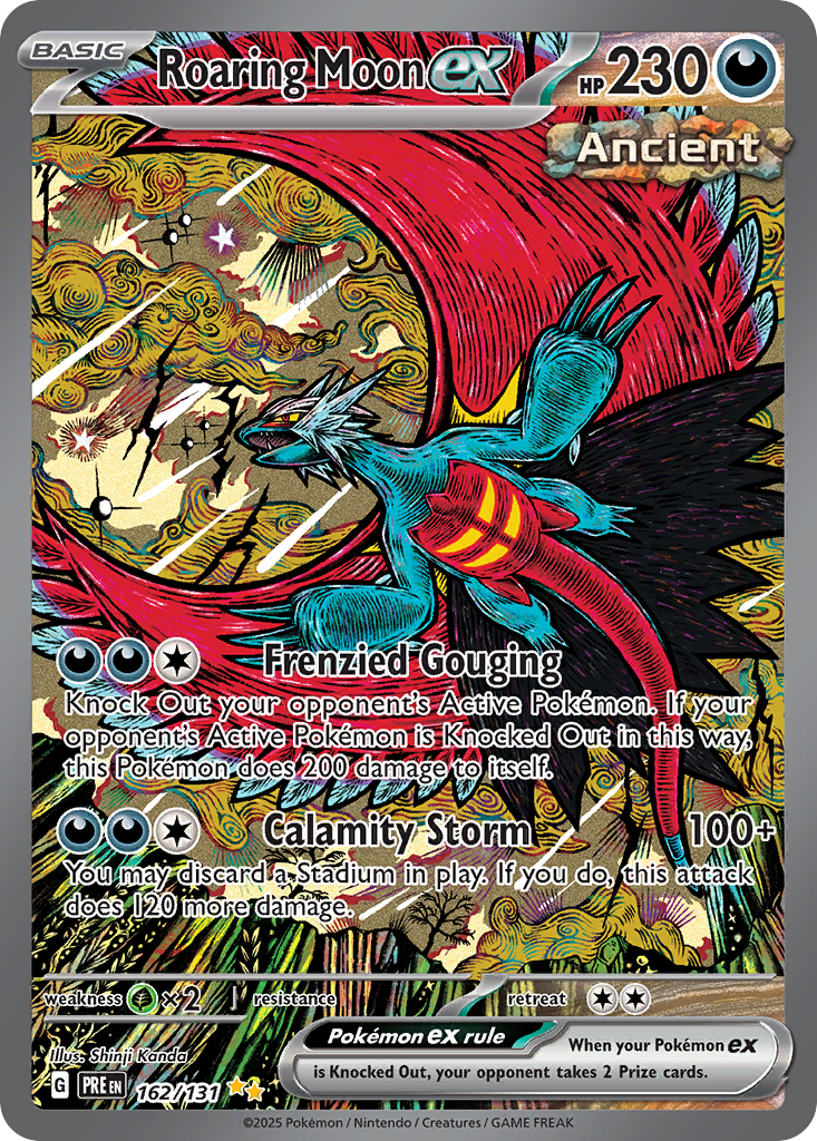 Roaring Moon (065/131) (Master Ball Pattern) [Scarlet & Violet: Prismatic Evolutions] | Odin's Place