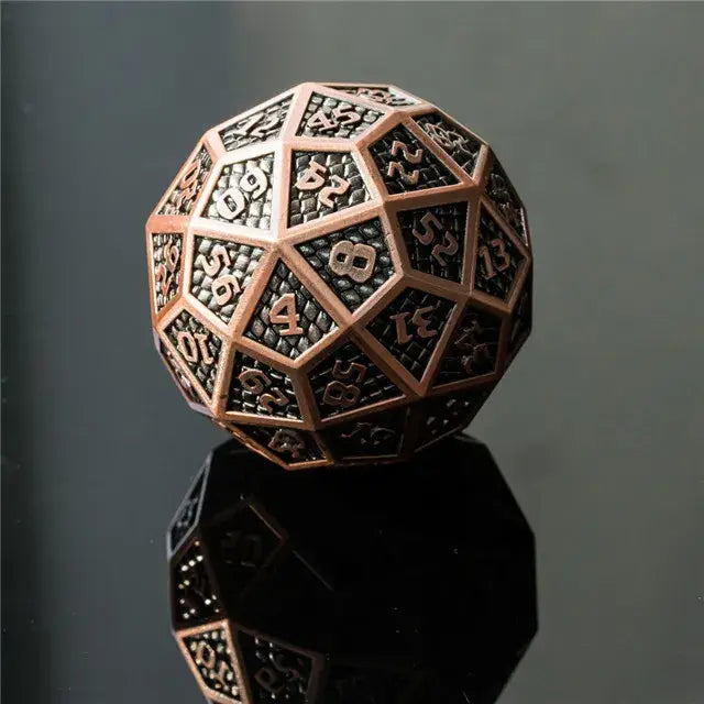 40mm Solid Metal D60 - Copper | Dragon's Lair Comics and Fantasy Houston TX