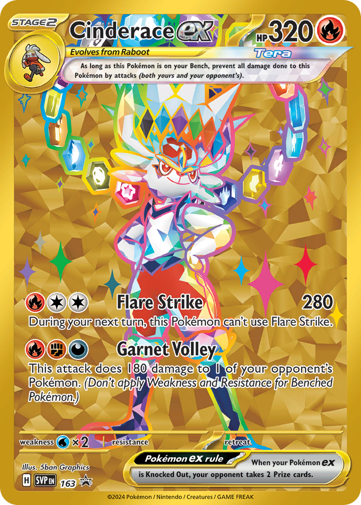 Cinderace ex (028/142) [Scarlet & Violet: Stellar Crown] | Odin's Place