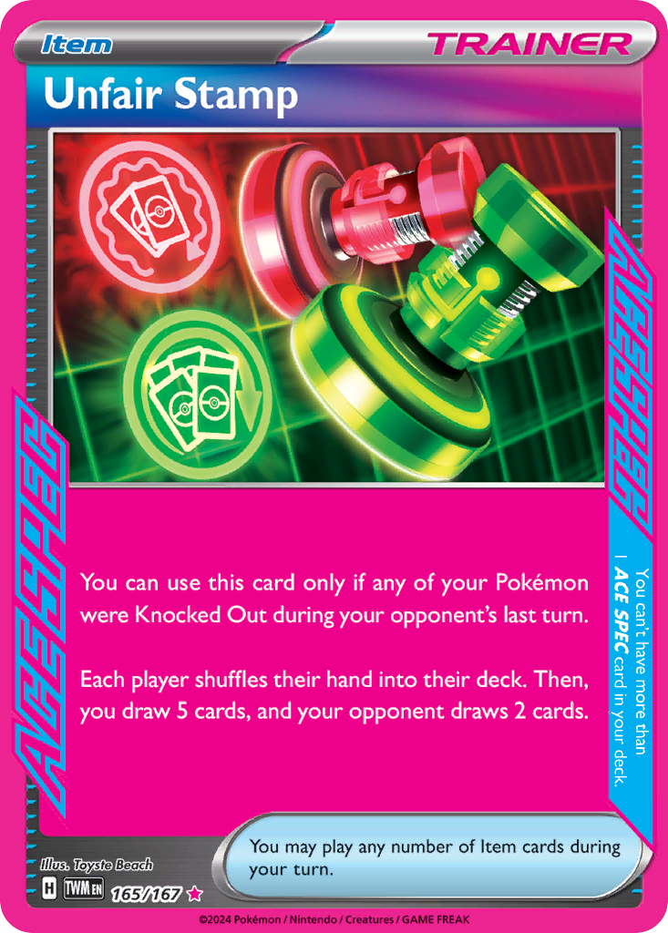 Unfair Stamp (165/167) [Prize Pack Series Six] | Odin's Place