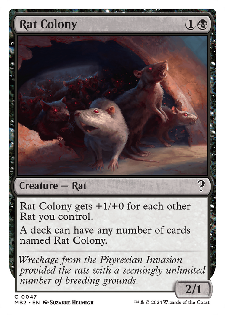 Rat Colony (White Border) [Mystery Booster 2] | Dragon's Lair Comics and Fantasy Houston TX