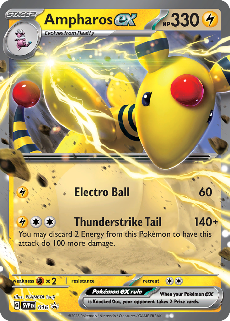 Ampharos ex (016) [Prize Pack Series Three] | Odin's Place