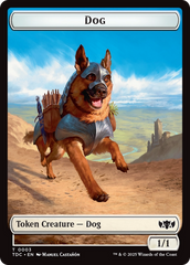 Dog // Goblin Double-Sided Token [Tarkir: Dragonstorm Commander Tokens] | Dragon's Lair Comics and Fantasy Houston TX