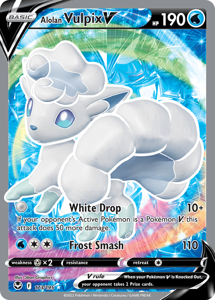 Alolan Vulpix V (033/195) [Prize Pack Series Three] | Odin's Place