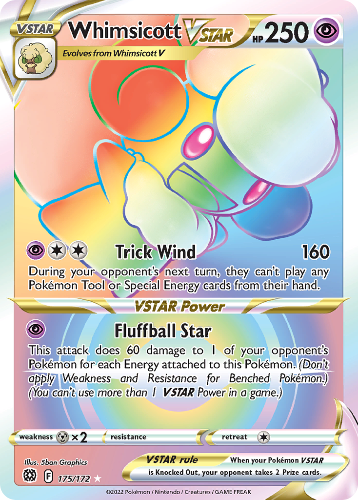 Whimsicott VSTAR (065/172) [Prize Pack Series Two] | Odin's Place