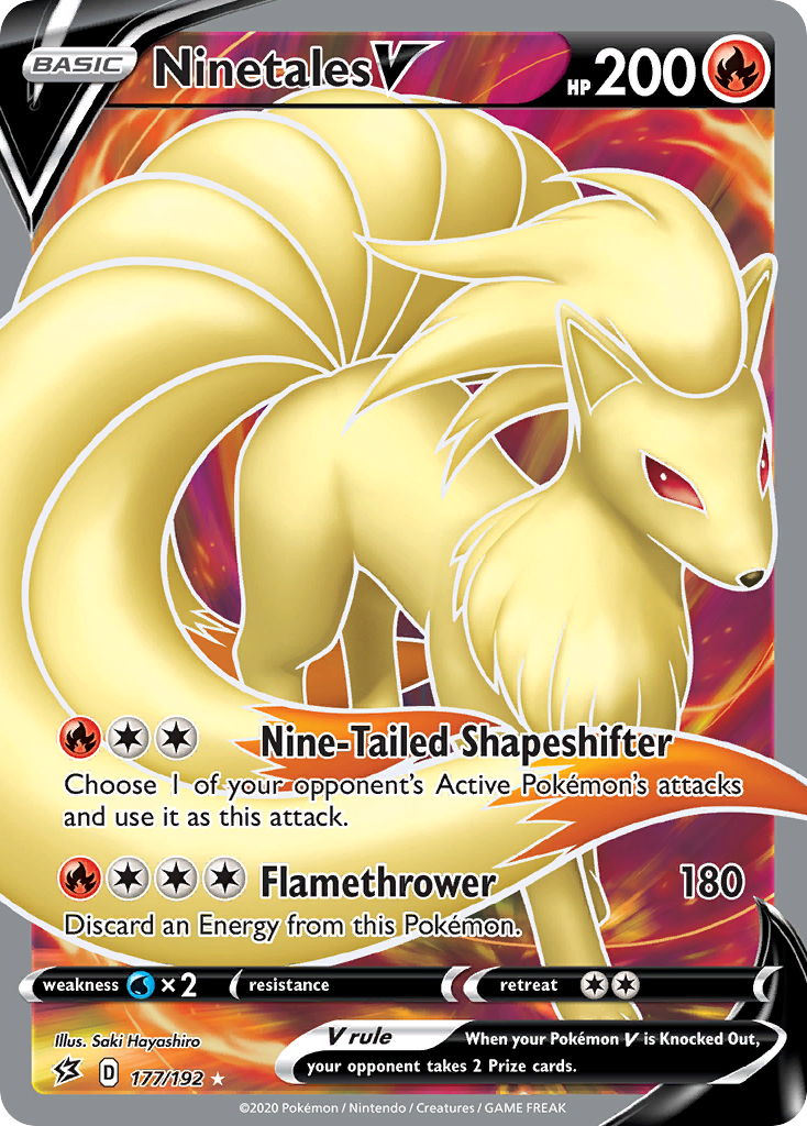 Ninetales V (177/192) [Sword & Shield: Rebel Clash] | Odin's Place